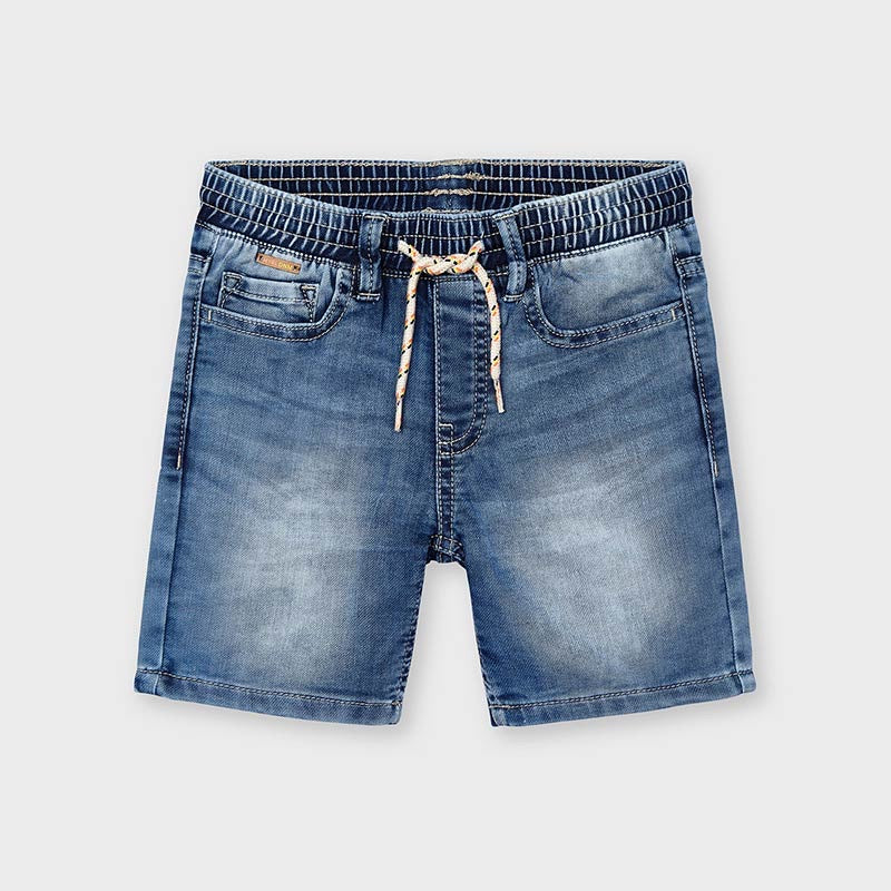 Medium Wash Denim Stretch Short