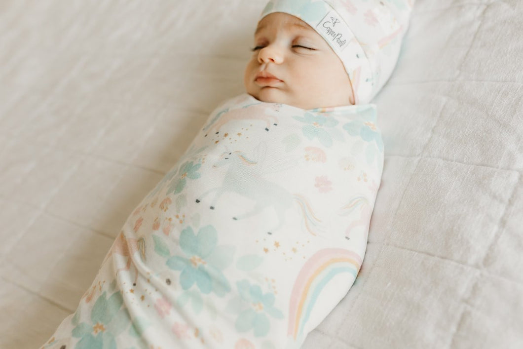 Whimsy Knit Swaddle Blanket