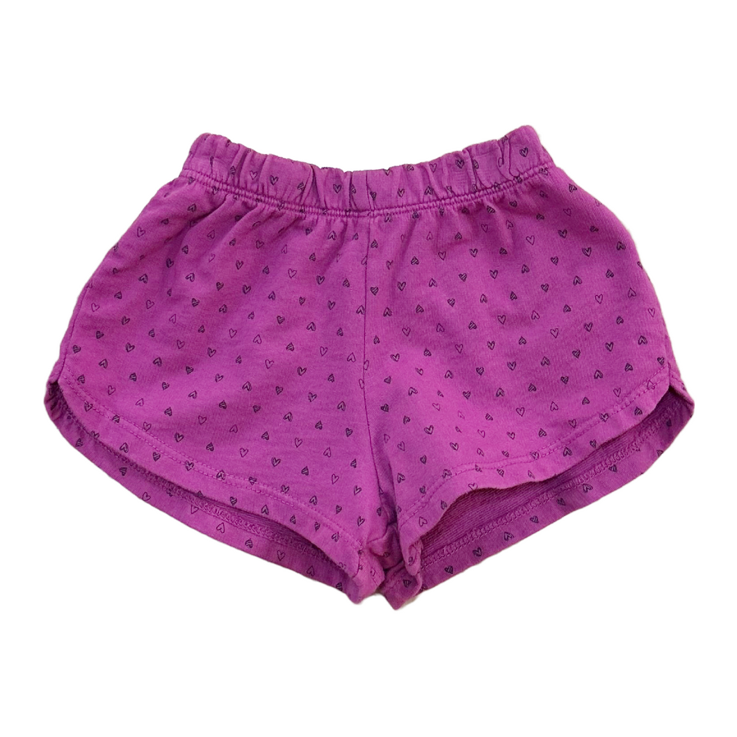 Grape Confetti Hearts Shorts