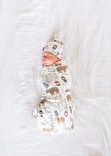 Load image into Gallery viewer, Lumberjack Knit Swaddle Blanket
