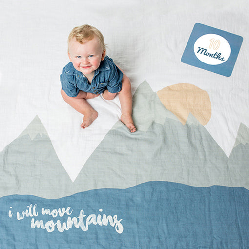I Will Move Mountains First Year Blanket