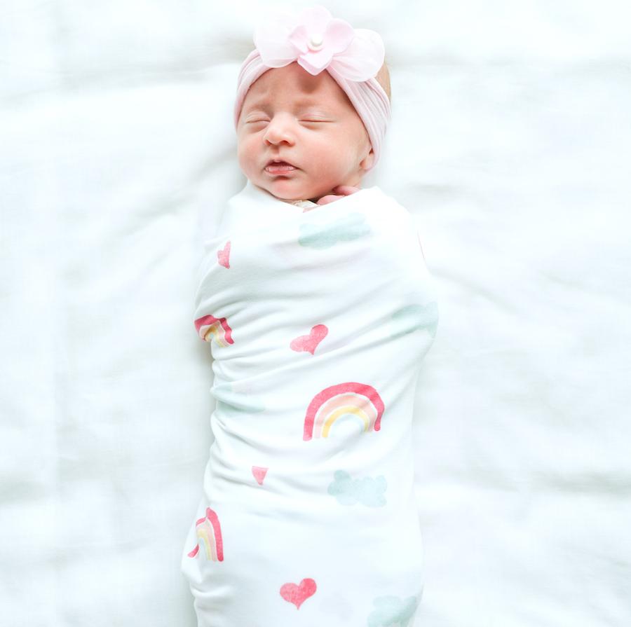 Over The Rainbow Stretchy Swaddle
