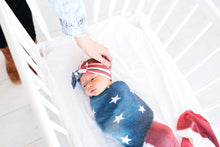 Load image into Gallery viewer, Patriot Knit Headband Bow
