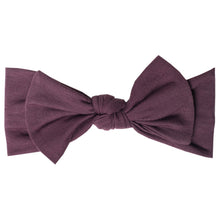 Load image into Gallery viewer, Plum Knit Headband Bow
