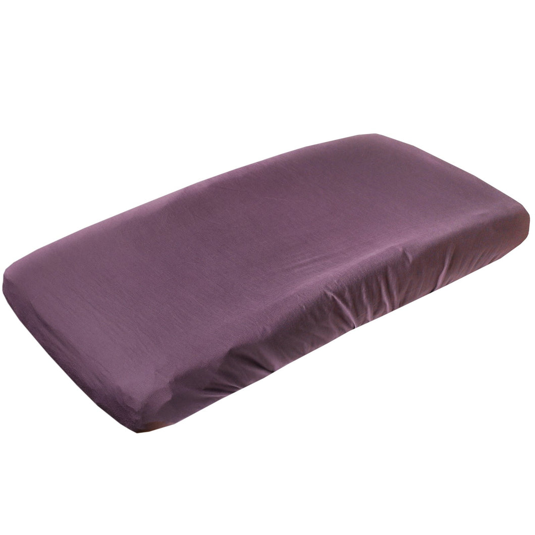 Plum Knit Changing Pad Cover