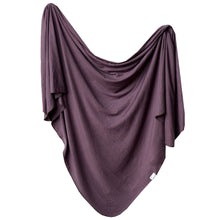 Load image into Gallery viewer, Plum Knit Swaddle Blanket
