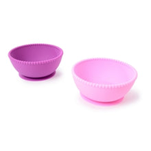 Load image into Gallery viewer, Pink/Purple Suction Bowls
