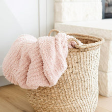 Load image into Gallery viewer, Rose Dust Ribbed Bamboni Mini Blanket
