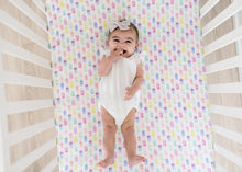 Load image into Gallery viewer, Summer Knit Fitted Crib Sheet
