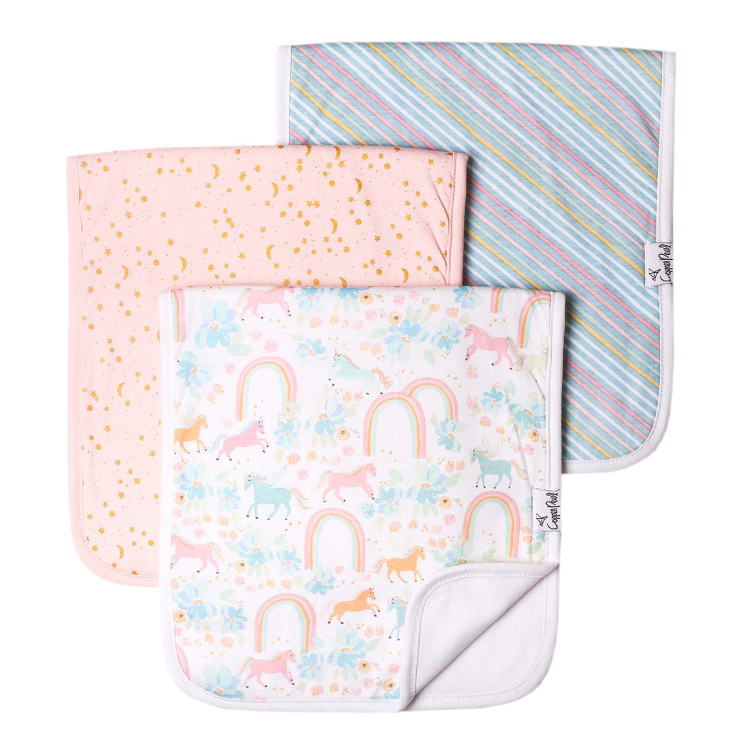 Whimsy Burp Cloth Set (3-pack)