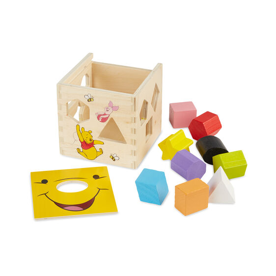 Winnie The Pooh Wooden Shape Sorting Cube